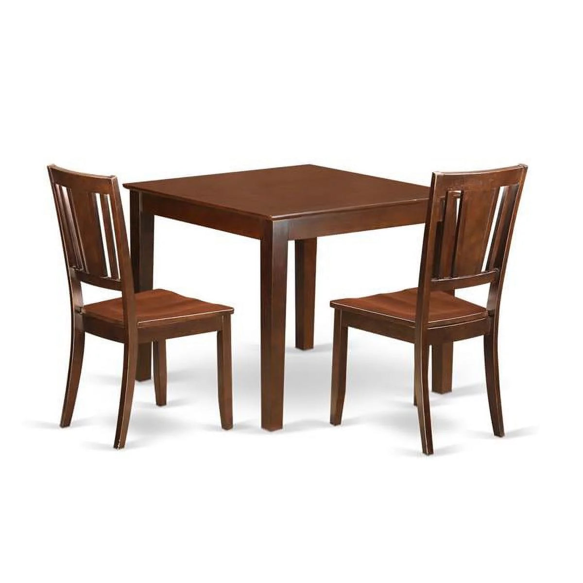 Mahogany 3 Piece Kitchen Table Set with 2 Chairs L57857