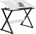 Drafting Table with Tilted Tabletop H91269
