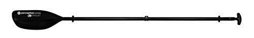 3-Piece Kayak Paddle Nylon Blade Aluminum Shaft 90.5 in Black O978