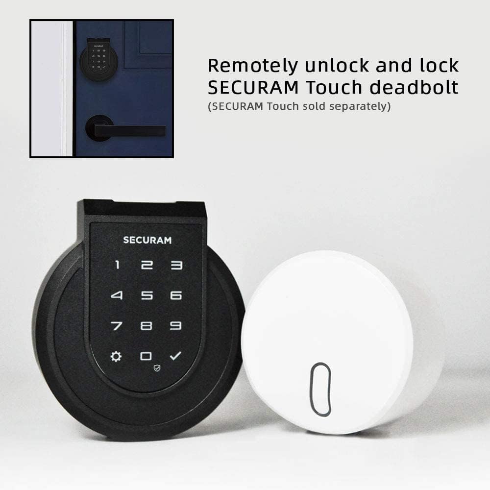 Touch Smart Lock Deadbolt with Smart Hub, Fingerprint, Touchpad, Remote Control, Voice Control, Auto-relock and Alarm S587875