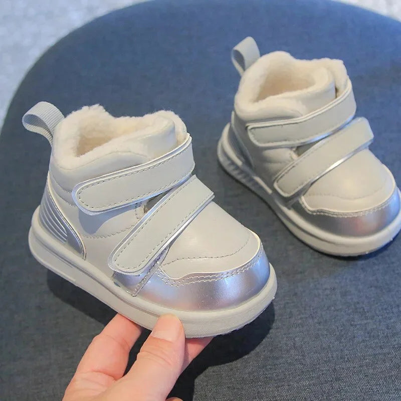 Silvery White Non Slip Warm Snow Boots V154