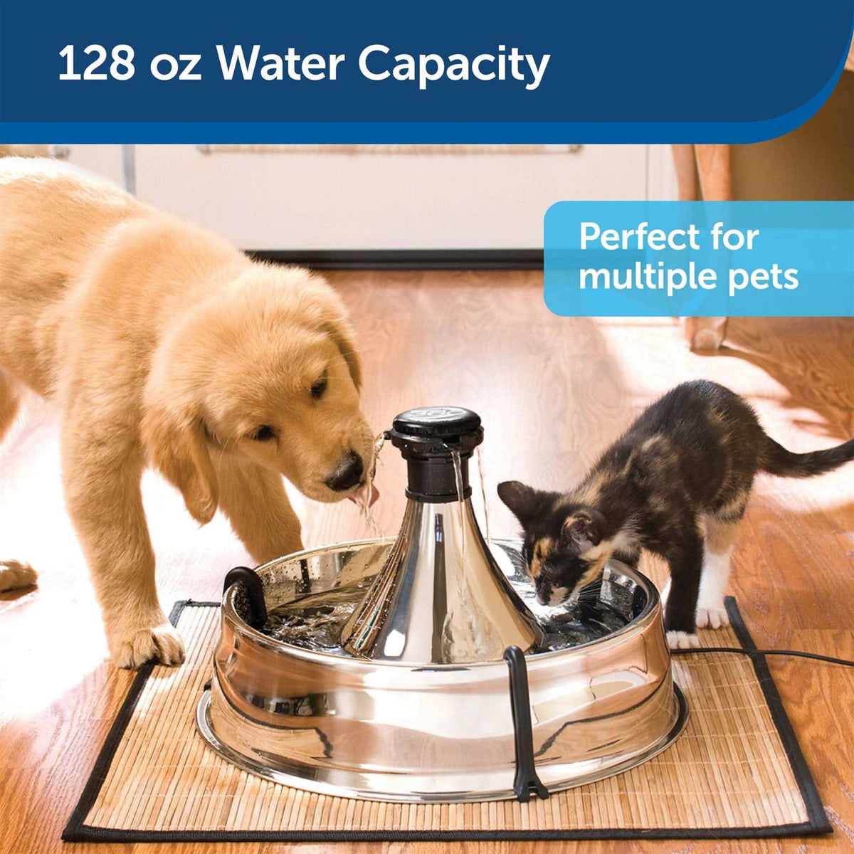 Stainless Steel Pet Fountain Q2505