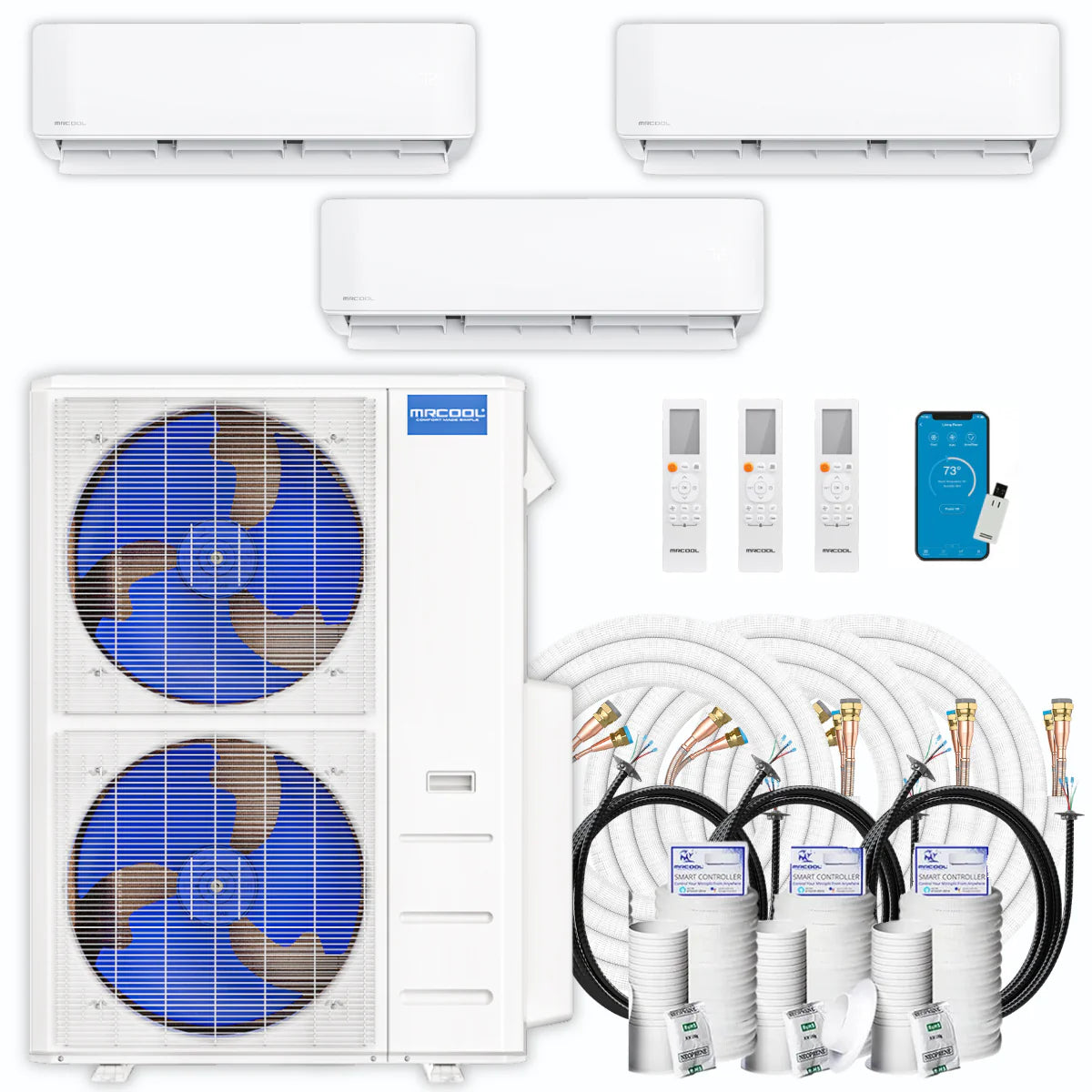 48,000 BTU 3 Zone Ductless Air Conditioner and Heat Pump C813