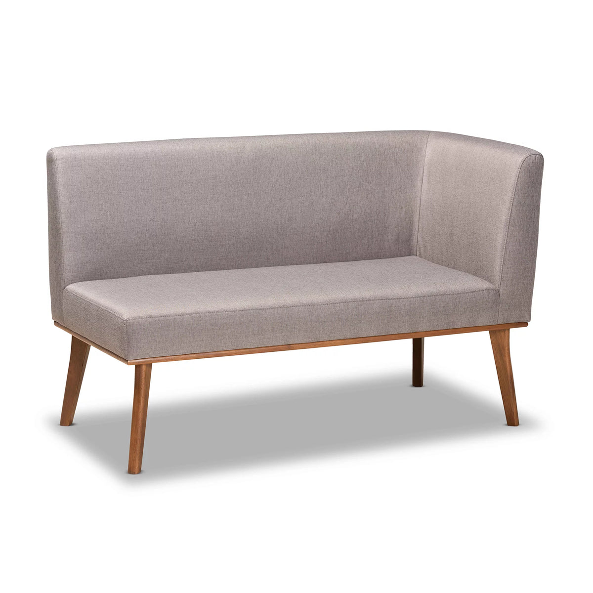 Grey Fabric Upholstered 4-Piece Dining Nook Set M673357