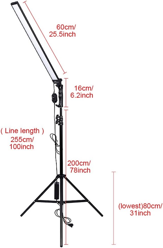 36w Dimmable LED Video Light Kit with Tripod Stand D5720