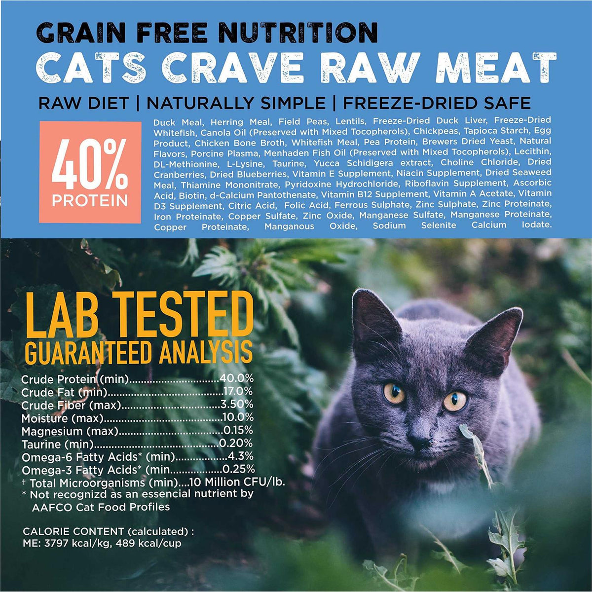 Raw Cat Kibble with Freeze-Dried Raw Whitefish T819651