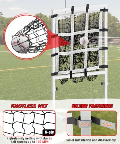9 Hole Pitching Net with Strike Zone A93095