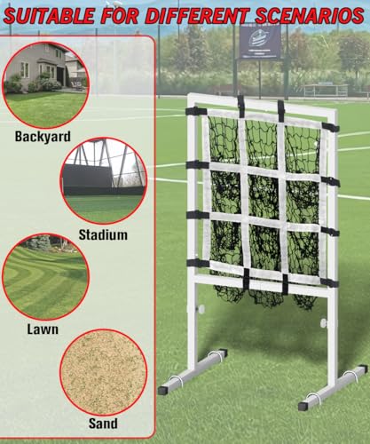 9 Hole Pitching Net with Strike Zone A93095