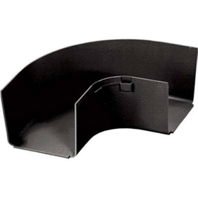 Black ABS Plastic Cable Raceway Right Angle Fitting K83605