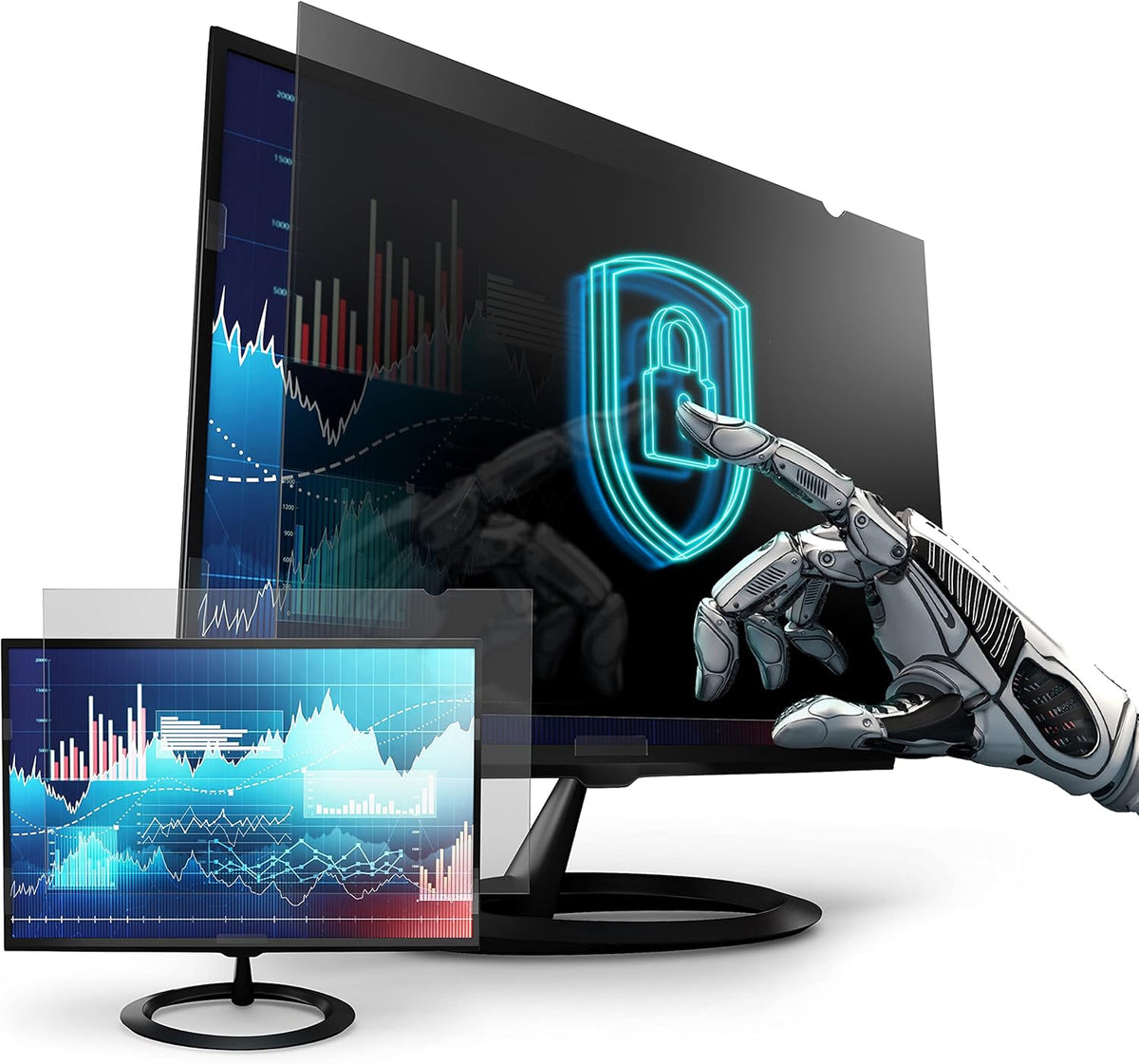 Privacy Screen Filter for 24 Inches Widescreen Monitor, 20.9 x 11.8 inch, Pack of 2 R9824