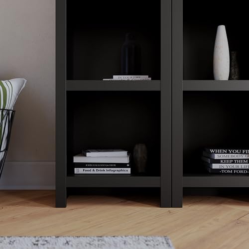 White 6-Tier Bookcase with 2 Adjustable Shelves U6025