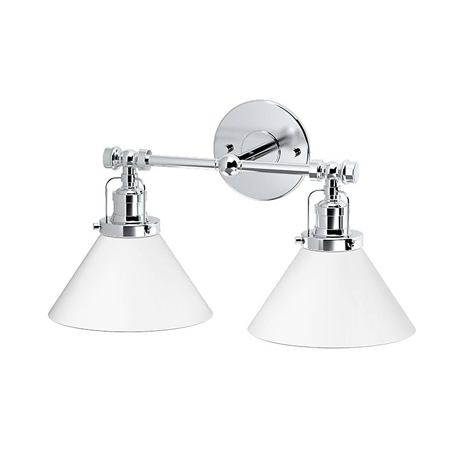 Chrome Double Sconce Q392