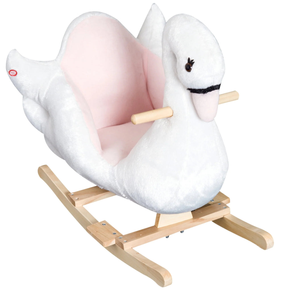 Plush Kids Ride On Rocking Horse Toy T119980