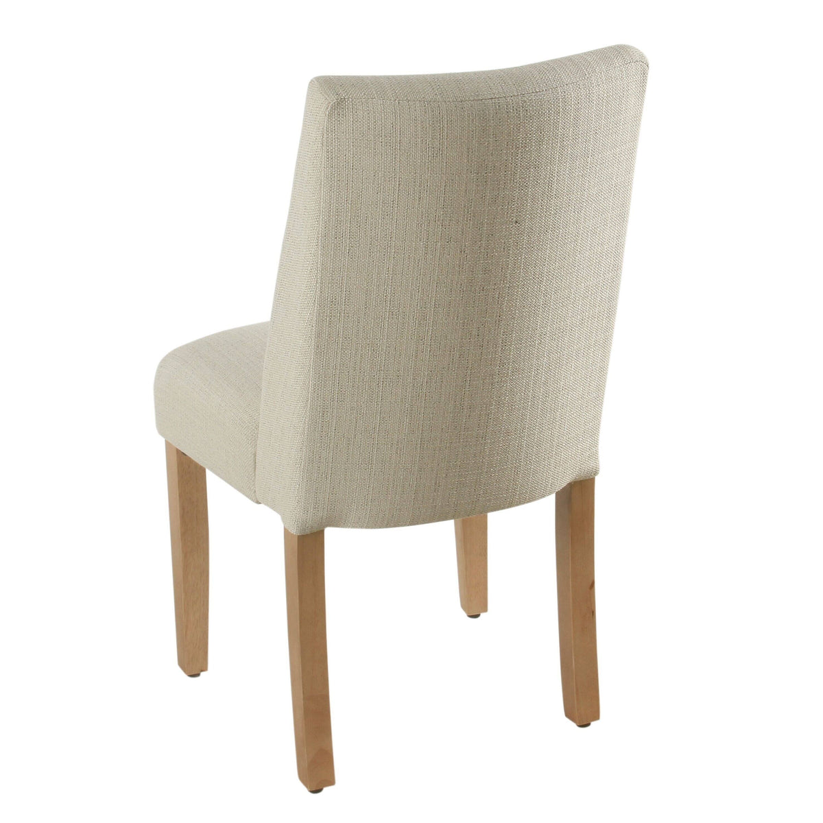 Beige Textured Linen Single Dining Chair A703