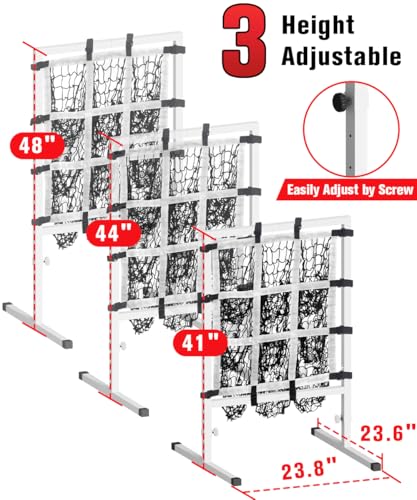 9 Hole Pitching Net with Strike Zone A93095