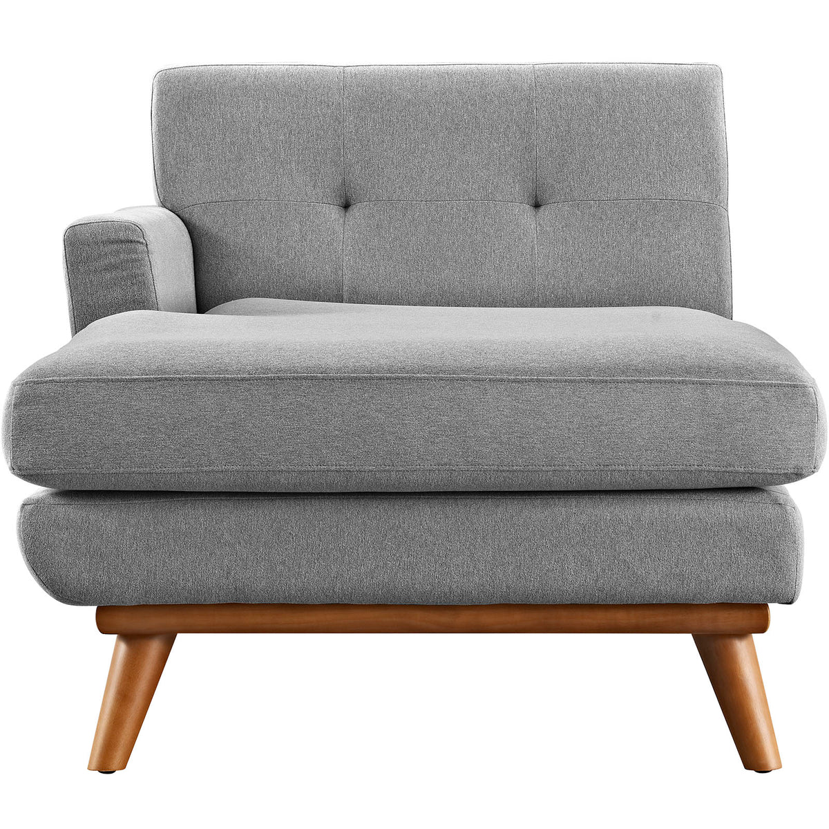 Grey Fabric Left-Arm Chaise V199