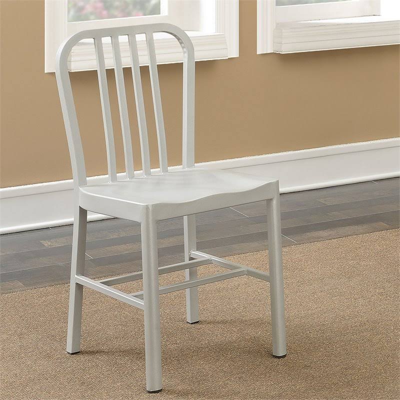 Metal Slatted Dining Side Chair (Set of 2) I359720