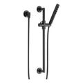 Matte Black Slide Bar with Hand Shower W67918