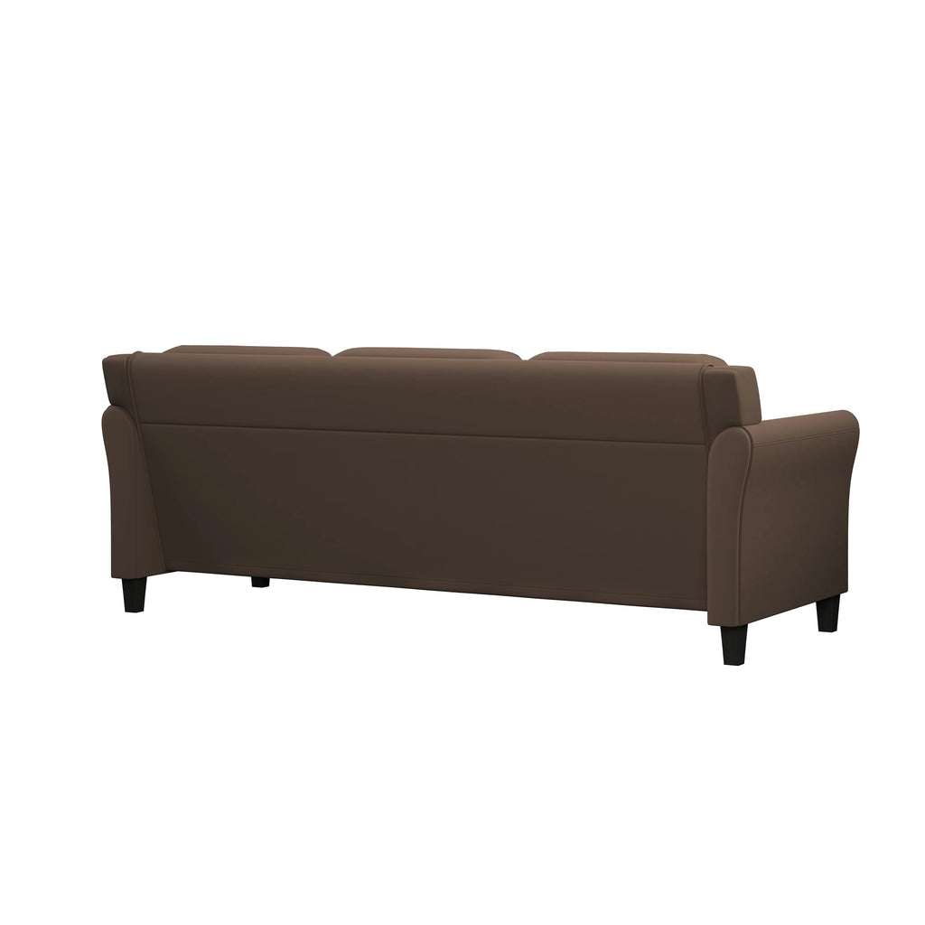 Black Fabric Curved Arms Sofa X469051
