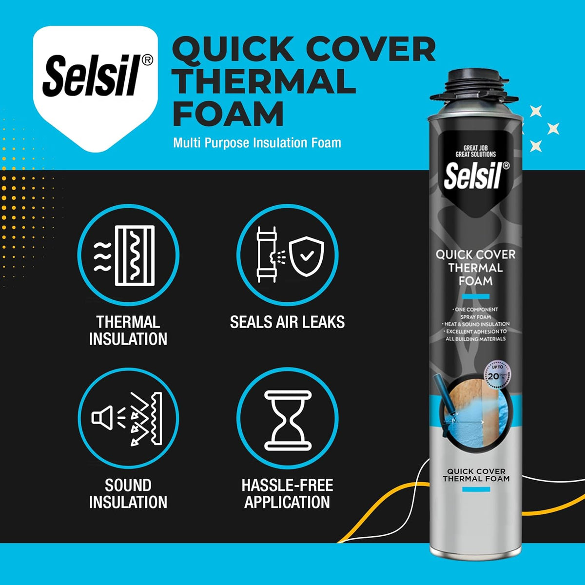 12 Pack Spray Foam Insulation, 25 oz E690121