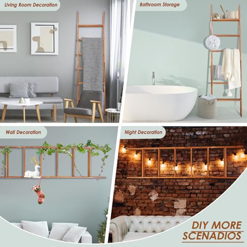 6-Tier Wooden Blanket Ladder Shelf A386049