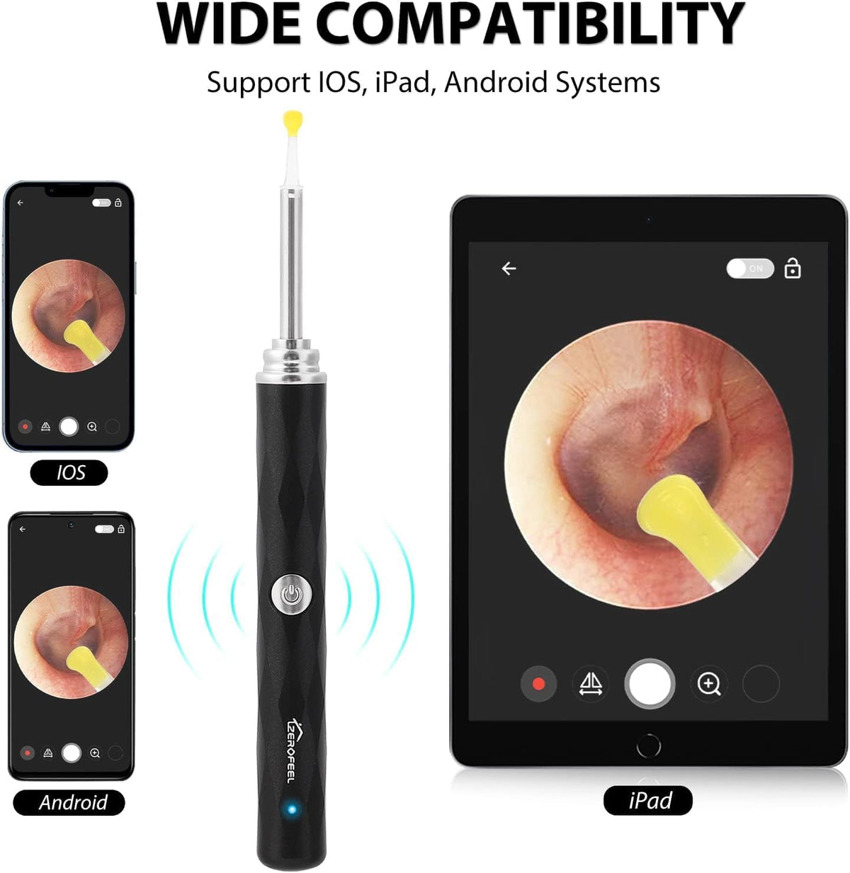 Ear Wax Removal Tool with Camera and 6 LED Lights Z532631
