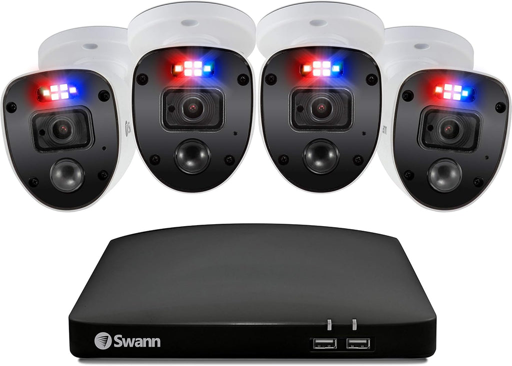 4 Channel 4 Camera 1080p Full HD DVR CCTV Security System with 1TB HDD Y3636