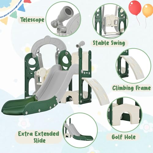 Toddler Slide with Swing Playset D2622