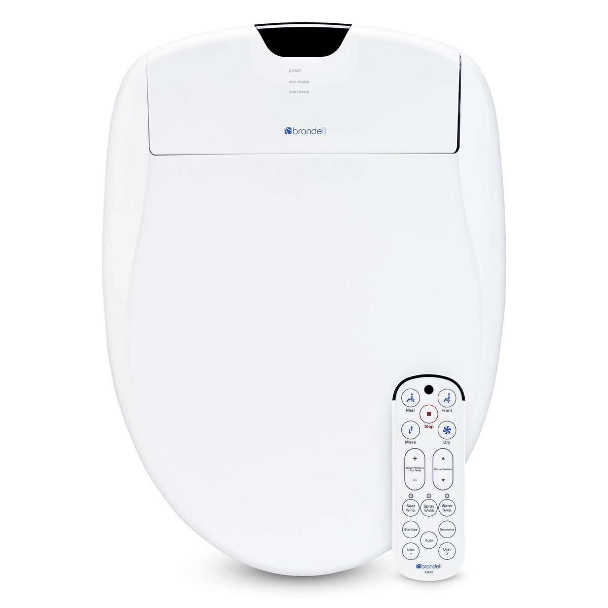 White Elongated Bidet Toilet Seat K65039