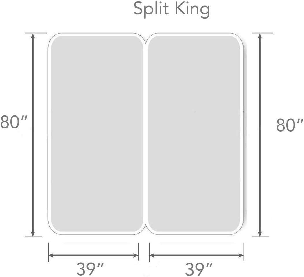 Split King Bamboo Zippered Waterproof Mattress Encasement A580