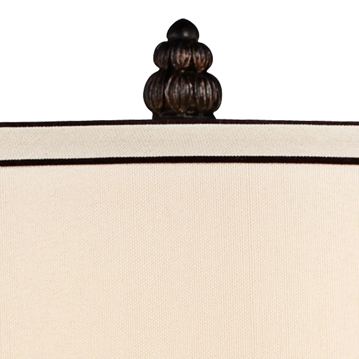 Traditional Table Lamp 37" Tall Bronze with White Bell Shade C9424