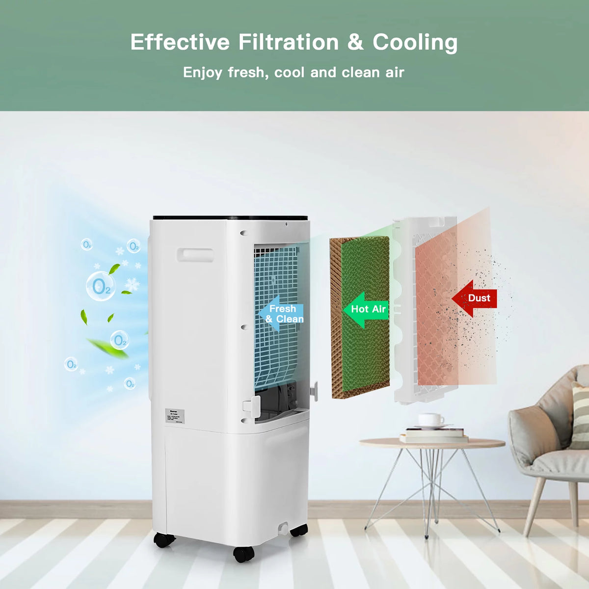 Portable Evaporative Air Cooler 12L Y732000