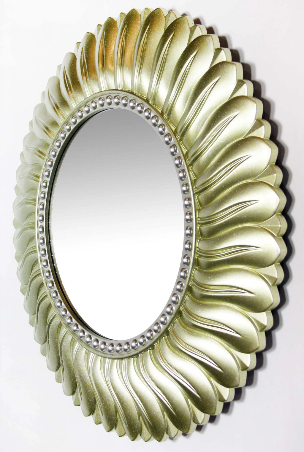 Gold Round 21.5-inch Wall Mirror Y1445