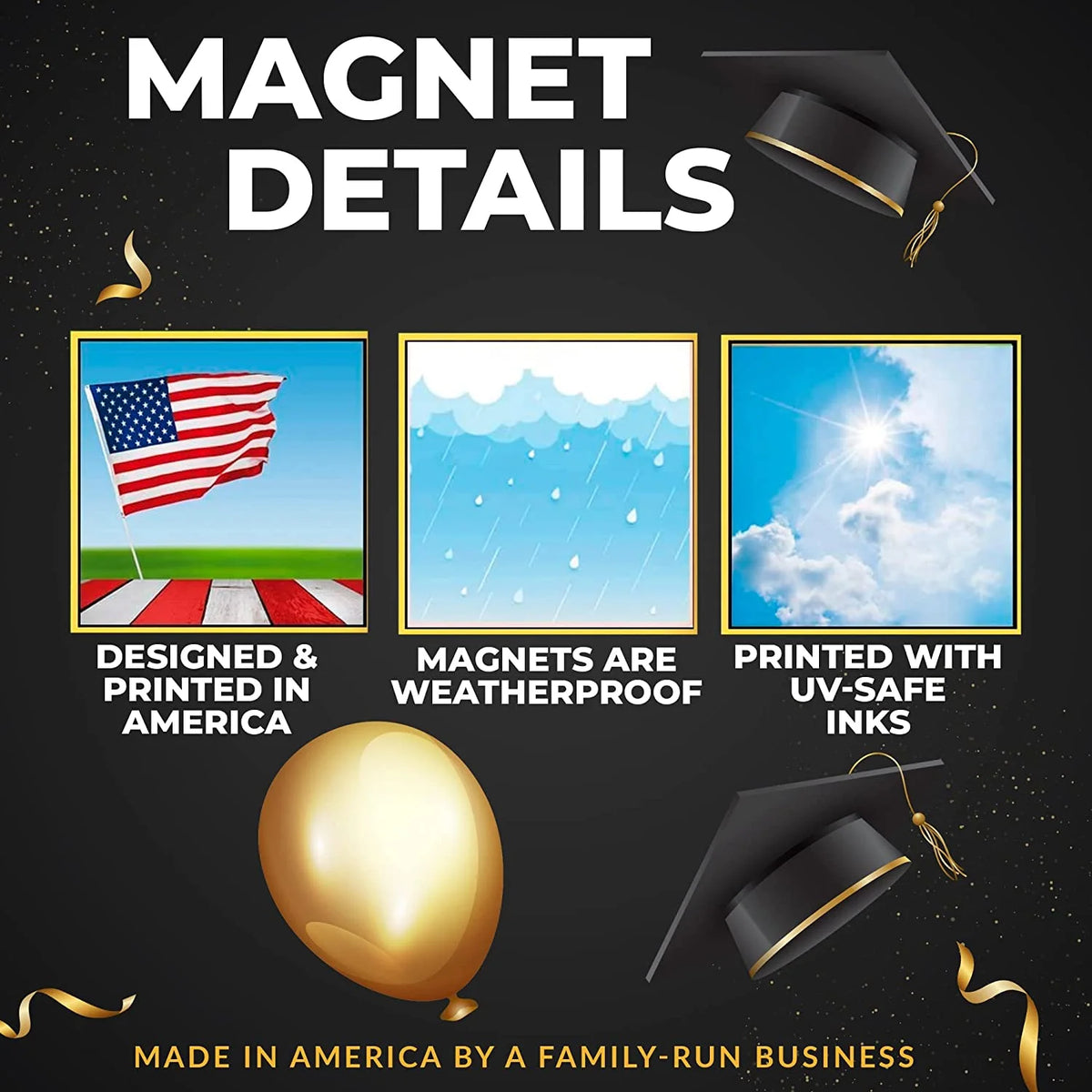 Jumbo Congrats Grad Garage Magnet Display H775