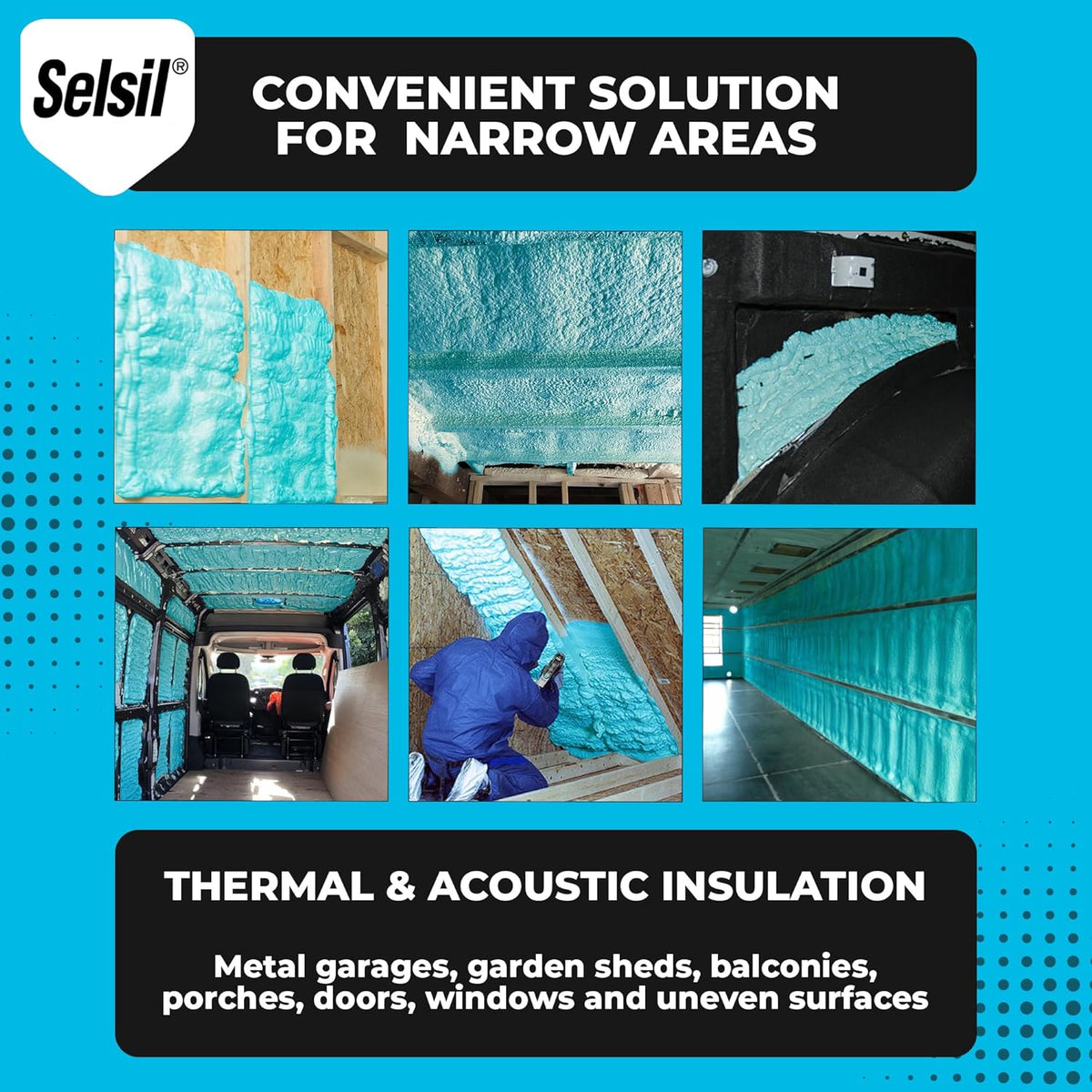 12 Pack Spray Foam Insulation, 25 oz E690121