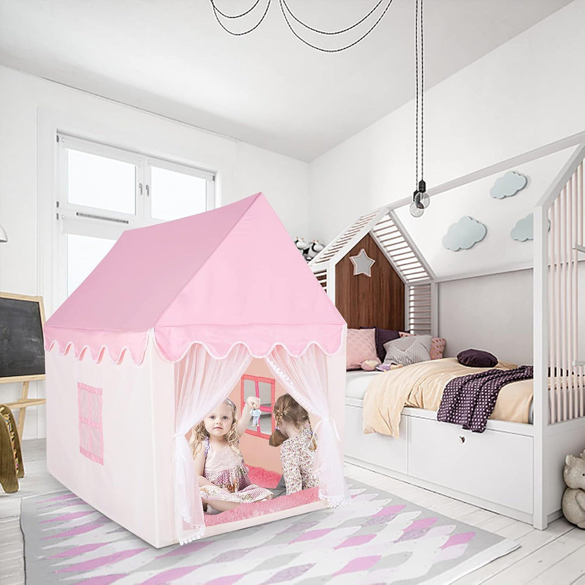 Pink Princess Castle Play Tent for Girls L634