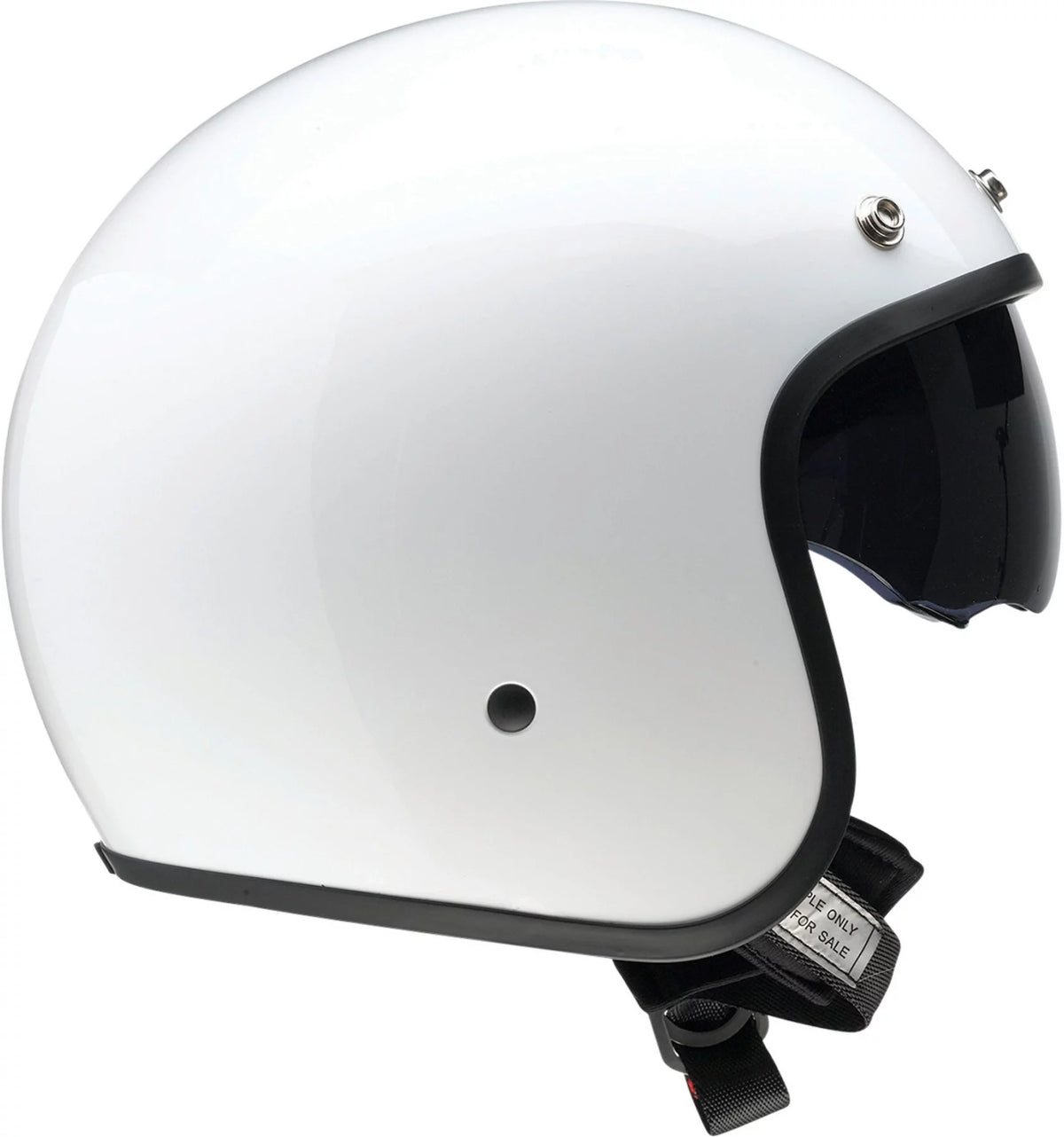 Open Face Motorcycle Helmet White XL I1202