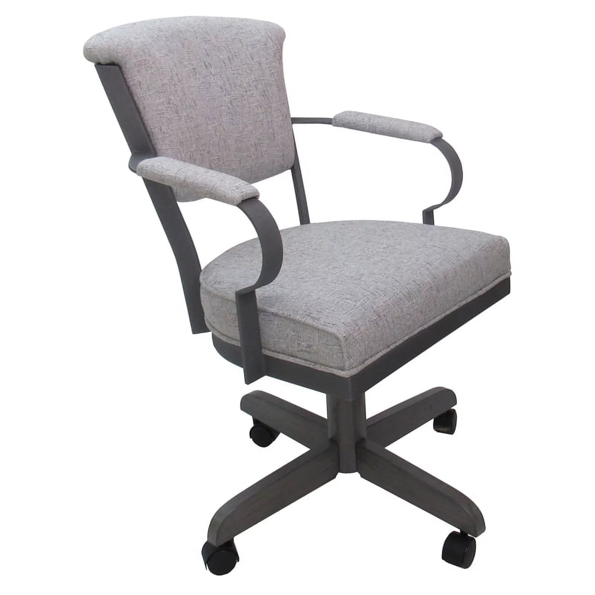 Grey Metal Swivel Caster Chair V680