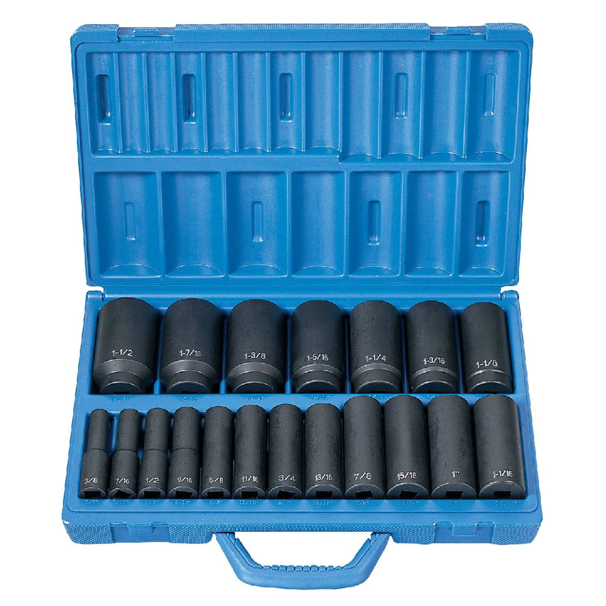 1/2" Drive 19 pc. Deep Length Fractional Master Set S7773