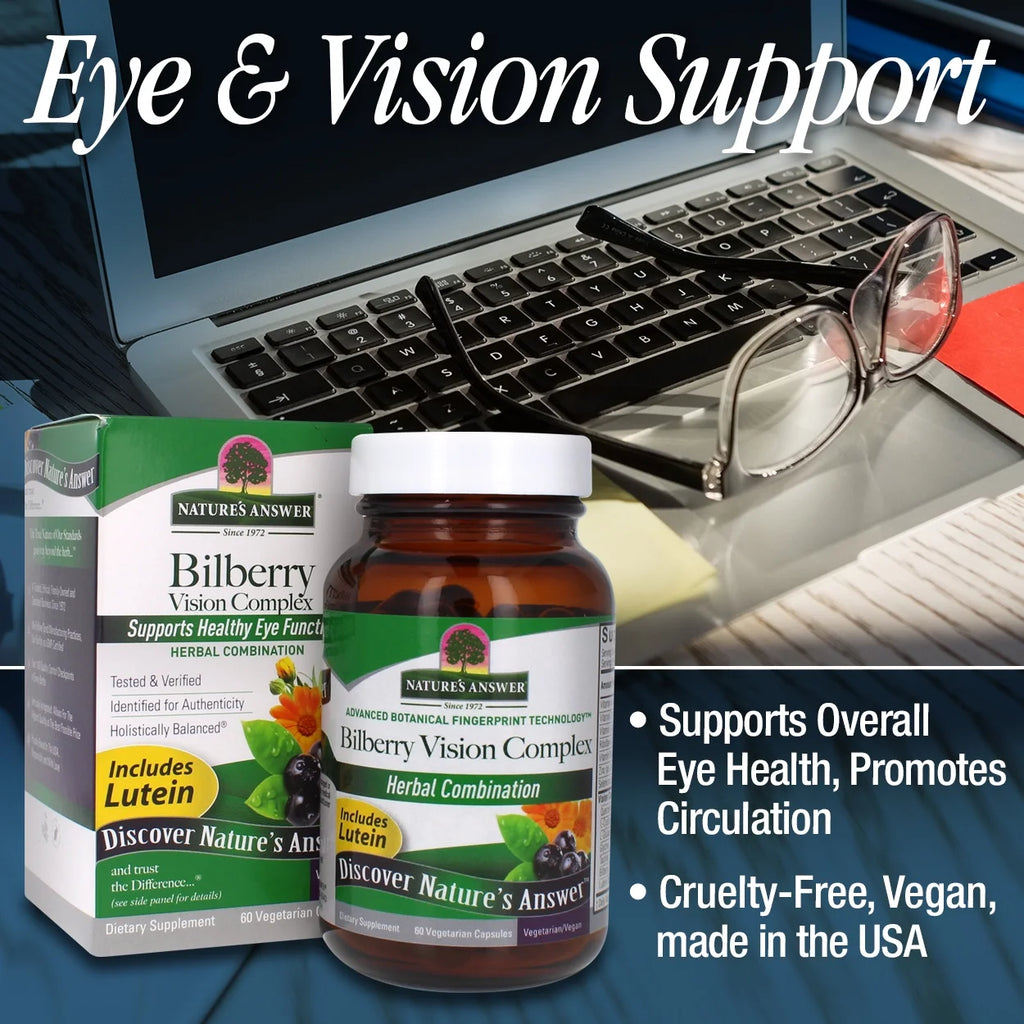 60 v-caps Bilberry Extract Vision Complex E558