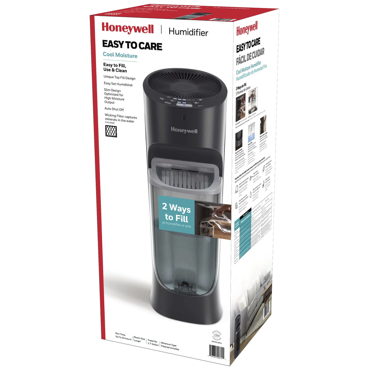 Black 1.7 gal Tower Humidifier C35430