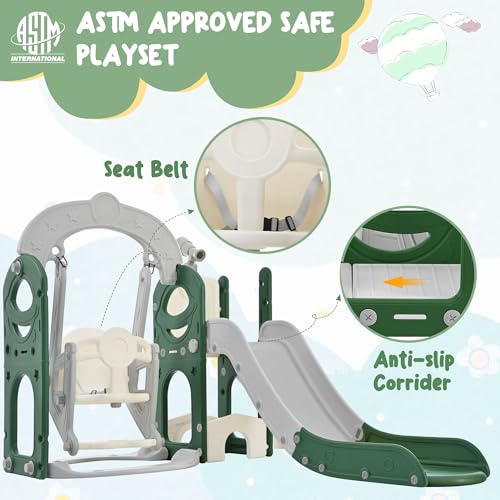 Toddler Slide with Swing Playset D2622