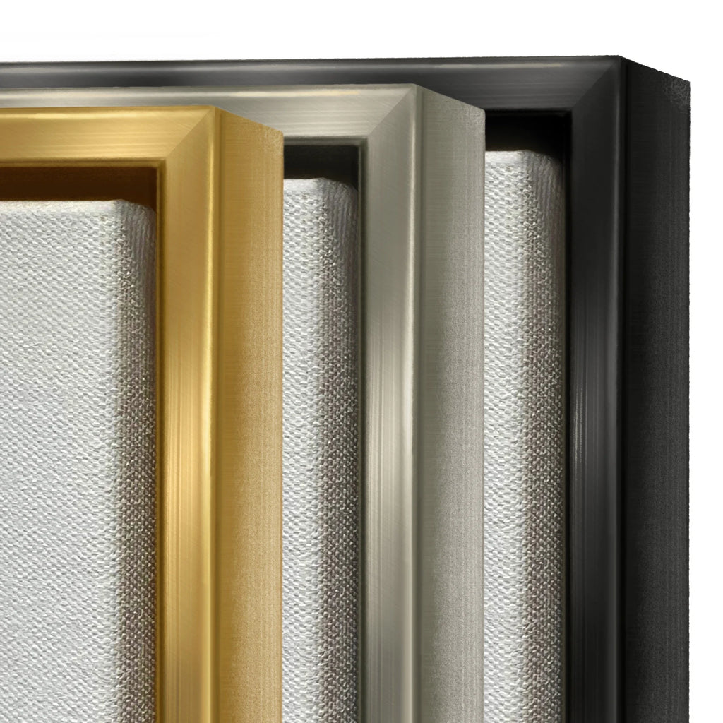 Metallic Gold Framed Canvas Print Wall Art S186958