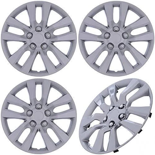 Silver Aftermarket 16x22 inch Hubcaps Wheel Covers C4406