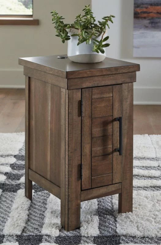 Chairside End Table Grayish Brown G23118