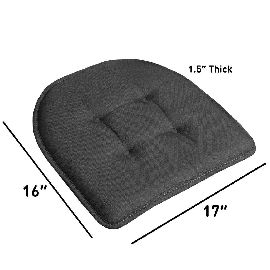 U-Shaped Memory Foam No Slip Chair Pad Cushion 2 Pack K3421