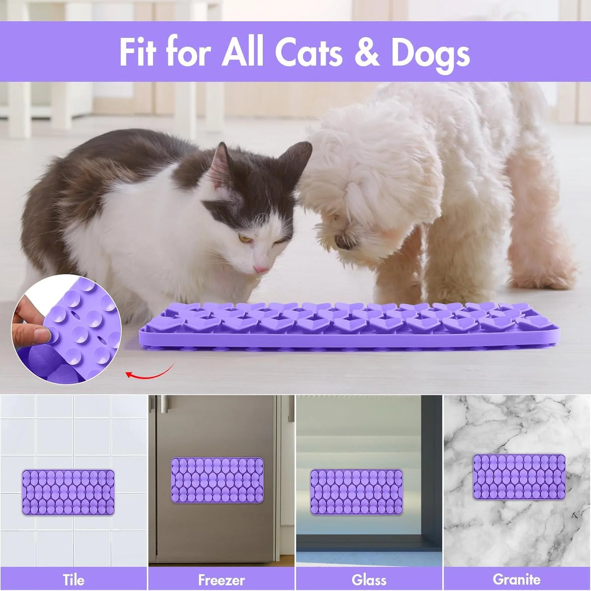 XL Purple Silicone Snuffle Mat for Dogs Z2286