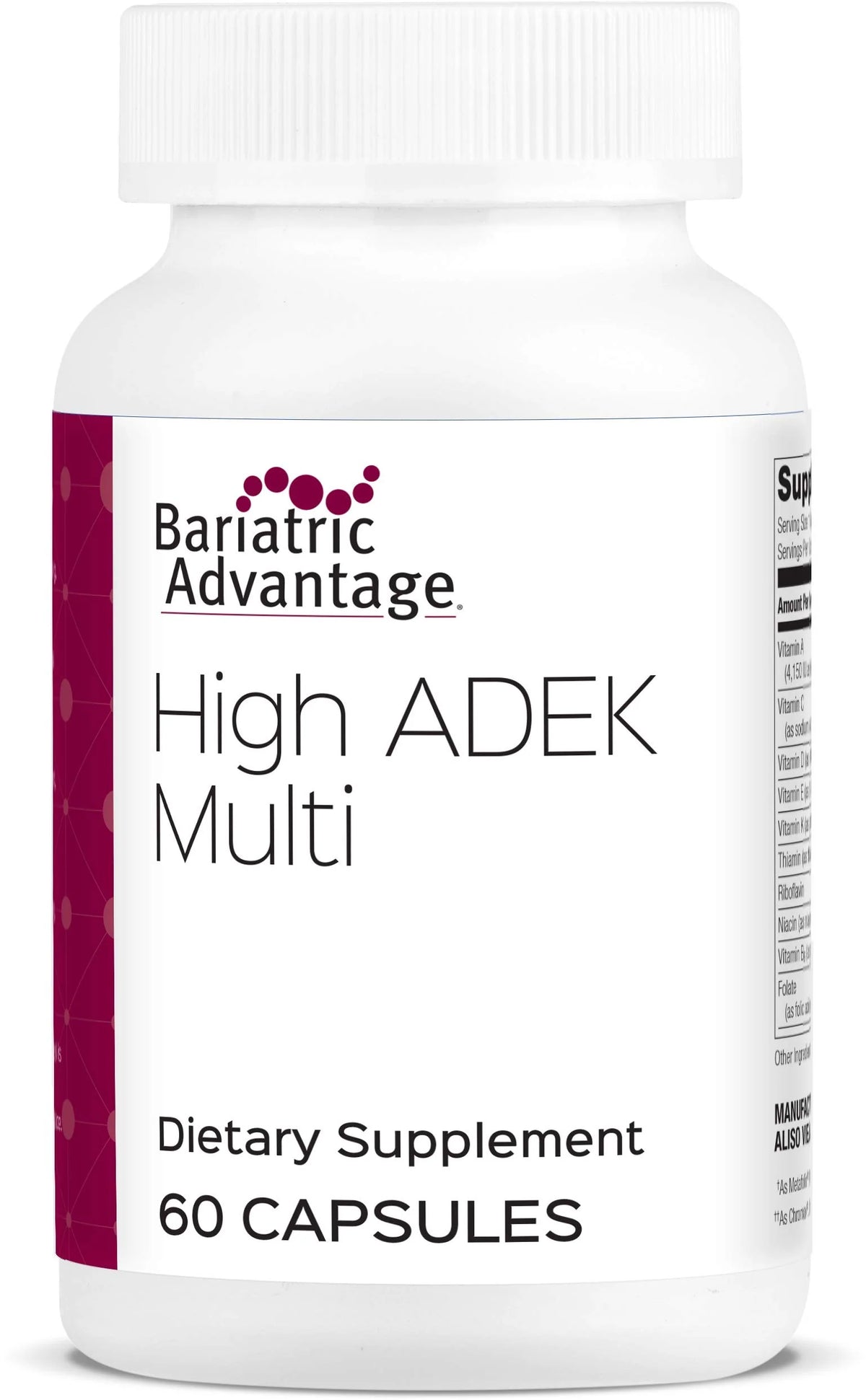 Multivitamin Supplement with Vitamins A, D, E, K 60 Capsules W51767