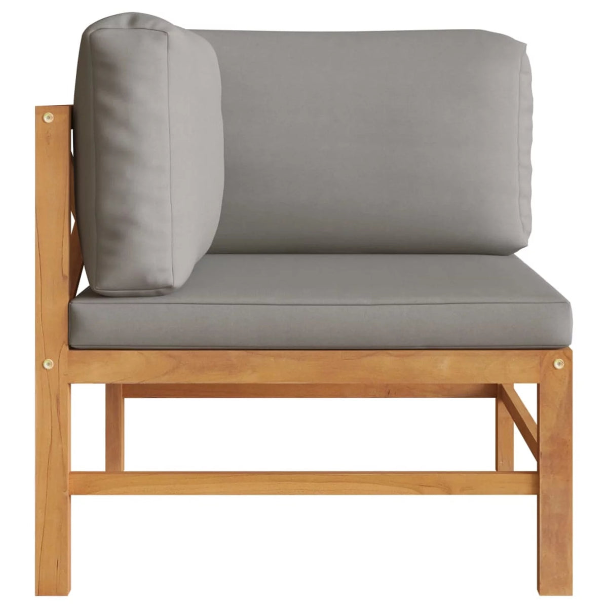 2-Seater Teak Wood Patio Bench with Cushion V7425