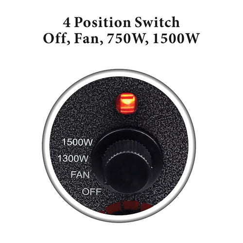 1,300-Watt/1,500-Watt Portable Utility Heater with Thermostat R79241